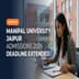 Manipal University Jaipur Admissions 2026 Deadline Extended; Apply by May 6